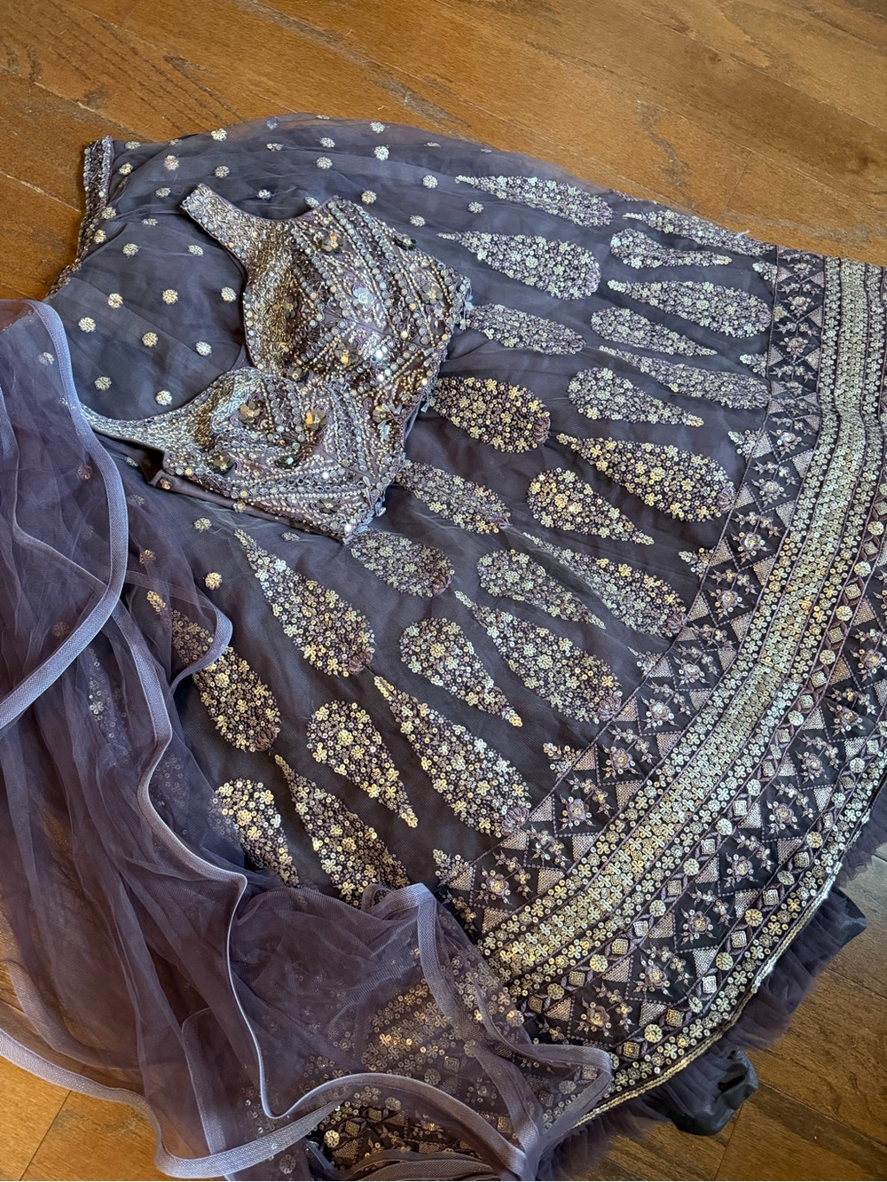 Embellished Lavender Lehenga Choli Set